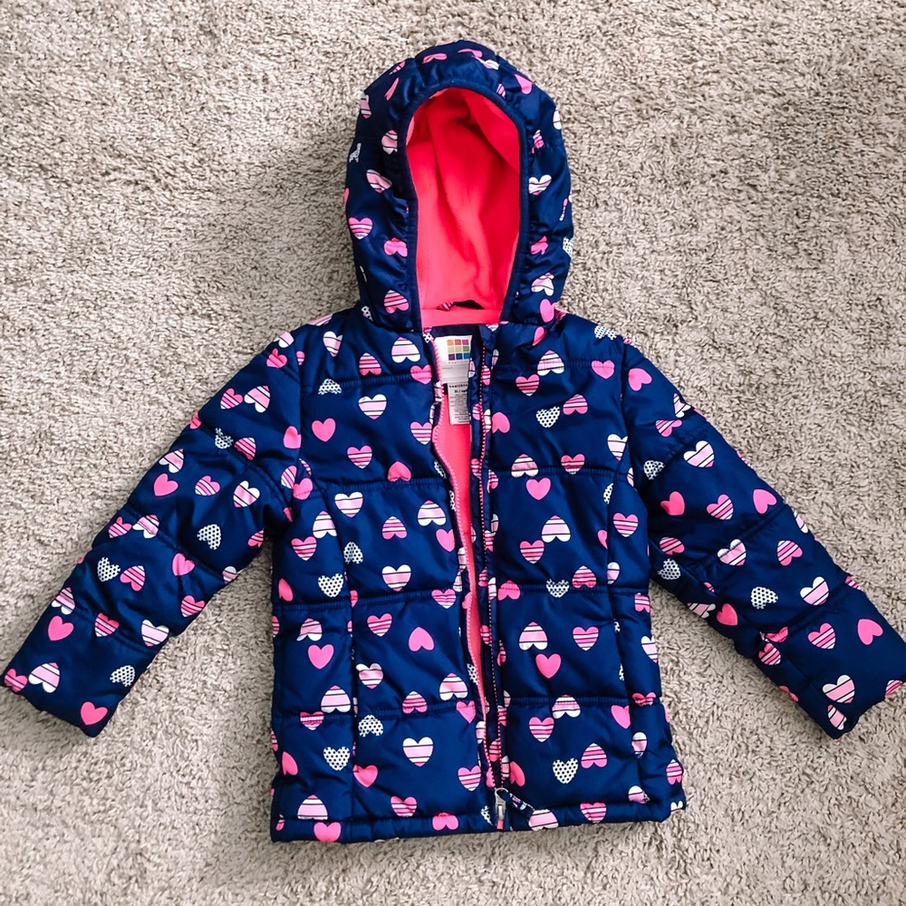 Girls 5t Healthtrex Winter Puffer Coat